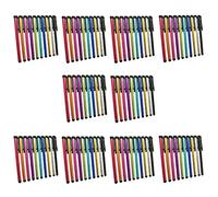 Métal Stylet Stylo pour Écran Tactile pour Apple Iphone 4 4S 5 5S 5 C 6 6 Plus iPad Galaxy Tablette Smartphone PDA 100pcs Mixed Colors
