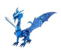 Métal Terre Premium Bleu Dragon 3D Laser Coupe Modèle Fascinations 13702