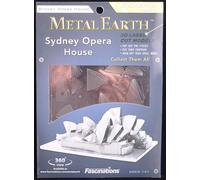 Métal Terre Sydney Opéra Maison 3D Modèle Métal + Brucelles 010534