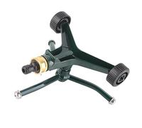 Metal Three Arm Sprinkler | 360° Rotating Non - Rusting Lawn Irrigation | G3 / 4 Connector for Garden/Yard/Roof Cooling | 10M Spray Diameter