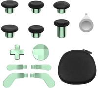 Metal Thumb For Xbox Wireless Controller Elite Series 2, 13 In 1 Replacement Analog Sticks Joystick Rear Paddle D-Pads Accessory Kit With Tool, Light Green