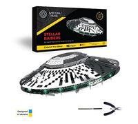 METAL-TIME Modèle OVNI, objet volant non identifié en métal, kit de modélisme à faire soi-même, kit de modélisme électronique 3D métal à construire pour adultes, modèle soucoupe volante Stellar