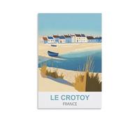 Metal tin Sign Affiches du Crotoy France Tin Signe Vintage Metal Plaque Poster Bar Pub Maison Wall Decor 20x30cm