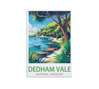 Metal tin Sign Affiches du lac national de Dedham Vale Tin Signe Vintage Metal Plaque Poster Bar Pub Maison Wall Decor 15x30cm