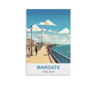 Metal tin Sign Margate, Angleterre Tin Signe Vintage Metal Plaque Poster Bar Pub Maison Wall Decor 15x30cm