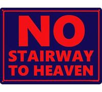 Metal Tin Sign Pas D'Escalier vers Le Paradis Exquis Et Beau Plaque en Tôle Rétro Plaque Poster pour Portail Extérieur Rue Cafés 20X30Cm