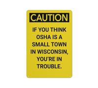 Metal Tin Sign Si Vous Pensez Que C'est Une Petite Ville du Wisconsin Exquis Et Beau Signes en Étain Pas Facile À Déformer Affiche Métal pour Bars Kitchen Maison 20X30Cm