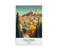 Metal tin Sign Tolède Espagne Tin Signe Vintage Metal Plaque Poster Bar Pub Maison Wall Decor 20x30cm