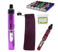 Metal Tobacco Pipe Aroma Lighter with Volcanic Rock, Multi-purpose Portable Torch Ligters, Handheld Metal All-in-One Tube, Detachable Refillable Butane Pipe Lighter for Camping Outdoor BBQ Hiking