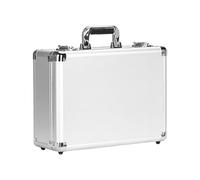 Metal Tool Box - Portable Organizer for Instruments | Small Universal Case with Carry Handle, Compact Storage Container, Multi Purpose Holder for Measuring Tools Computer Accessories Garage