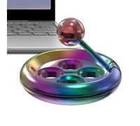 Metal Toy - Stress Relief Rotating Gadget for Focus Relaxation | Aluminum Alloy Design with Smooth Spin Motion, Desk Pocket Toy for Adults Teens Kids Home Travel Office, 4,5x3,3 cm