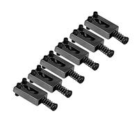 Metal Tremolo Selles pour le Pont de Guitare et avec une Chaise en Métal Durable de Gardien clé pour un Grand Accessoire de Performance Douce pour les Amateurs de Guitare (BLACK)