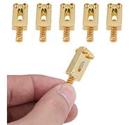 Metal Tremolo Selles pour le Pont de Guitare et avec une Chaise en Métal Durable de Gardien clé pour un Grand Accessoire de Performance Douce pour les Amateurs de Guitare (GOLD)