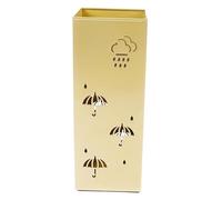 Metal Umbrella Stand | Hollow Design | for Entryway Home Office (Gold)