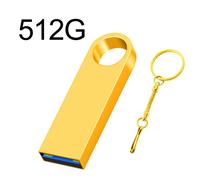 Métal USB 3.0 Pen Drive 2TB Noir Cle Usb Flash Drives 1TB Haute Vitesse TYPE-C Pendrive 512GB Memoria Usb Flash Disk - Type gold 512GB