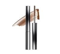 Metal Wand Mascara, 3D Doll Curling Eyelash Iron Mascara - Natural Thickening Lengthening Long Lasting Bristleless Mascara, Non-Clumping, Smudge Proof (Brown)