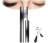 Metal Wand Mascara, Natural Lengthening Mascara Waterproof, No Clumping & No Smudging & No Flaking for Women, Daytime, Lash Extensions, Sensitive Eyes (Noir)