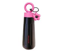 Metal Water Bottle - Drinkware Flask, 450ml Leakproof Stainless Steel Tumbler, Iron Hydration Rustproof Beverage Carafe | Insulated Liquid Container Chic Desktop Sipper Cute Coffee