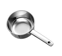 Metal Water Scoop - Heavy Duty Stainless Steel Dipper Cup, Thick Handle Serving Utensils, Polished Liquid Pouring Ladle, Rustproof Kitchen Gadget, Easy Grip Ergonomic Design | Multi-Purpose Accessory