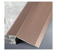 Metal Waterproof Commercial Transition Pieces Reducer,Uneven Flooring Transition Strip for Threshold Less Than 4.5cm, Heavy Duty Cuttable Floor Edge Trim(Purple Gold,115cm/45.3in)