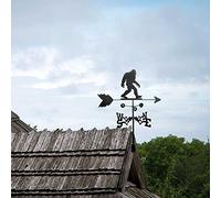 Metal Weather Vanes with Black Coating Stainless Steel Wind Direction Indicator of Retro Sculptures for Garden Roof Mount Outdoor Farm Scene Ornament