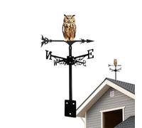 Metal Weathervane, Roof Ornament, 12.4x12.4x22.5 inch Rotating Device with Secure Build, Supply with Wind Direction, Decorative Tool for Courtyard Patio Garden, Home Accessories for Villa Farm