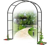 Metal Wedding Arch Garden Pergola Sturdy Weatherproof Arbor 240cm x 180cm x 140cm White Garden Trellis 3.5m Wide x 2.2m High Perfect for Outdoor Events