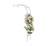 Metal Wedding Arch Garden Trellis for Climbing Plants, Arbor for Flowers & Vines, Ideal for Home Yard & Lawn Decor (blanc, 200 cm x 240 cm / 6,6 ft x 7,9 ft)