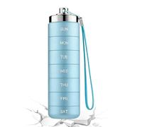 Metal Weekly Pill Organizer - 7-Days Tablet Compartments Storage | Waterproof Pill Case | Aluminum Medication Reminder Container For Women Men Adults And Seniors