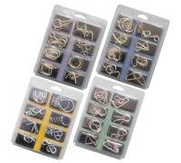 Metal Wire Puzzle éducatif Logic Training Toy | Intelligence Test Brain Teaser Wire Metal Puzzles | For Home Office School Travel Teens Adults Party Favors