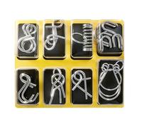 Metal Wire Puzzles - Iron Link Puzzle Lock and Unlock Toy, Brain Teaser Interlocking Game for Adults Teens Kids, Fun Party and Birthday Activity, Educational Home & Classroom Entertainment