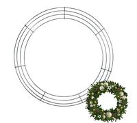 Metal Wreath Frame - 40cm Metal Garland Hoop | Round Wreath Base | Wreath Making Supplies Holiday Party Decoration | Christmas Holiday Party Decorating Accessories for Family Gatherings