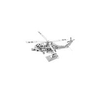Metal Zone Hélicoptère de Sauvetage Puzzle 3D Métal Maquettes d'Hélicoptères de Recherche et Sauvetage en Mer Puzzle 3D Avions en Métal Puzzle 3D Métallique pour Adultes 14.8x12.2x7cm