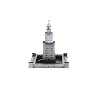 Metal Zone Phare d'Alexandrie Puzzle 3D en Métal Maquette Métal Architecture Puzzle 3D Métal Puzzle 3D en Métal pour Adultes 8.5x8.5x13.2cm