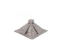 Metal Zone Pyramide Maya Puzzle 3D Métal Maquette Pyramide Maya Puzzle en Métal 3D Architecture Puzzle 3D Métallique pour Adultes 8x8x4cm
