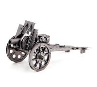 Metal Zone Type 92 Battalion Gun Puzzle 3D Métal Maquette Seconde Guerre Mondiale Canyon Bataillon Japonais Puzzle en Métal 3D de Combat Puzzle 3D Métallique pour Adultes 10.6x5.2x5cm