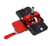 Métalage à Charnière Dissimulée en Métal avec Pince Rapide, Gabarit de Charnière à Charnière de Porte Cachée de 35 Mm Jig Hinge, Armoire de Travail du Bois de Charnière de