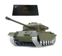 Metalakaer Réservoir RC pour adultes, 1/16 2,4 G British MK5 Centurion Char de combat infrarouge avec lumière sonore et effets de fumée, char militaire RC tout terrain (version professionnelle)