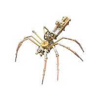 Metalakaerr Puzzle araignée mécanique 3D en métal, modèle steampunk 3D, modèle d'araignée, cadeau pour adultes (version kit/137 pièces)