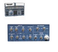 Metalakaerr Rowsfire A101 A32x Mini panneau lumineux pour MSFS 2020/2024 - Plusieurs types d'avions compatibles avec le cockpit Windows Home, USB, Plug-and-Play, commutateurs double position