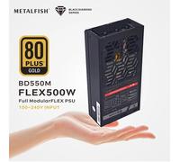 METALFISH Flex 500/600W 80PLUS or alimentation modulaire complète Flex-ATX 1U PSU pour ITX Mini PC POS NAS GPU Dock 90 ~ 264V
