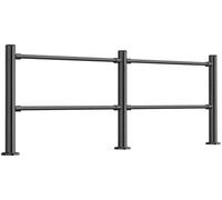 MetalGate Chut SwingGate rétractable avec serrure (taille : 5580 cm, couleur : argent)