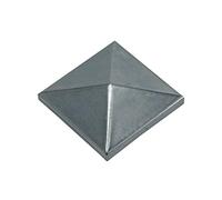 Metalideal Chapeau Pilier Carré Acier Brut 200x200 mm