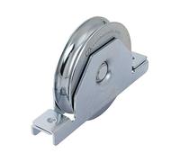 Metalideal | Galet Ou Roue De Portail Support Intérieur Diamètre 90 mm Pour Rail Gorge Ronde 20 mm