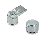 Metalideal Jeu de Pivots Portail Haut et Bas 250kg Ø68mm
