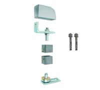 Metalideal | Pivot de portail métallique à visser - pour tube acier carré 30 x 30 mm - carré de 25 x 25 mm