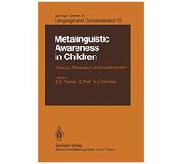 Metalinguistic Awareness In Children