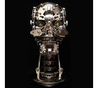 Metalkitor Casse-tête 3D en métal pour adultes, kit de modèle de squelette - Crâne décoratif Steampunk - Assemblage artisanal - Décoration de chambre parfaite et choix de cadeau, plus de 240 pièces