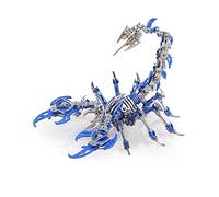 Metalkitor Kits de Puzzles 3D Metal Scorpion pour Adultes Adolescents - 454 PC - Modèles d'assemblage mécanique - 4 Heures à Construire - idéal pour Les Cadeaux et Les décorations (Bleu)