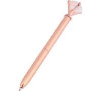 Metall -Kugelschreiber mit Strass Dekoration Geschenk Schrein Office Supplies (Roségold)